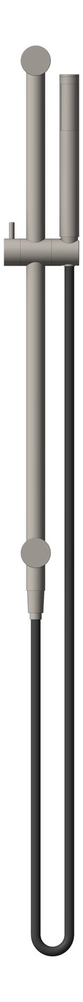 Front Image of Shower Rail Nero Zen OutdoorHose