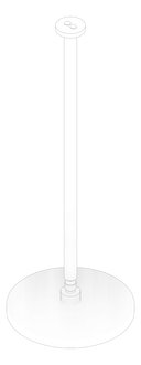 3D Documentation Image of Shower Rose Nero Opal