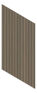 3D Presentation Image of Panel Decorative Laminex Architectural VGroove100 BlackShadowline DanishWalnut