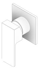 3D Documentation Image of MixerTap Shower Nero Celia Collar