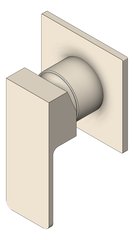 3D Shaded Image of MixerTap Shower Nero Celia Collar