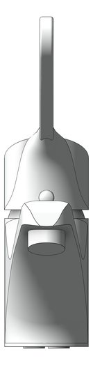 Front Image of Mixer Basin Nero ClassicCare