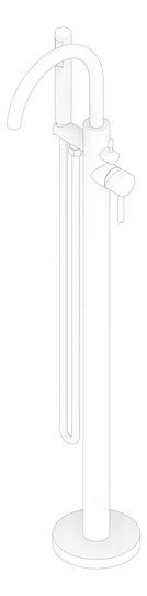 3D Documentation Image of Mixer Freestanding Nero Mecca Dolce Bath Handshower