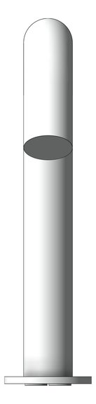 Front Image of Spout Hob Nero Mecca Sensor