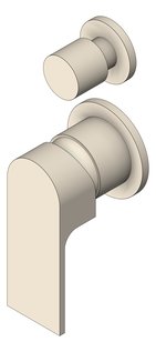 3D Shaded Image of MixerTap Divertor Nero Bianca