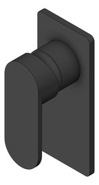 3D Shaded Image of MixerTap Shower Nero Ecco