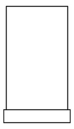 Plan Image of RobeHook SurfaceMount Nero Bianca