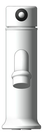 Front Image of Mixer Basin Nero York Straight