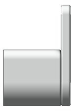 Left Image of RobeHook SurfaceMount Abey Vela