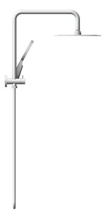 Left Image of Shower Wall Abey BuildersShowers MiniDual