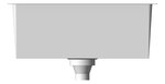 Front Image of Sink Kitchen Abey Builders SingleBowl Overflow Large