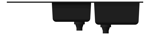 Front Image of Sink Kitchen Abey SchockSignus OneAndThreeQuarterBowl Drainer