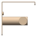 Left Image of ToiletRollHolder SurfaceMount Nero Mecca Shelf