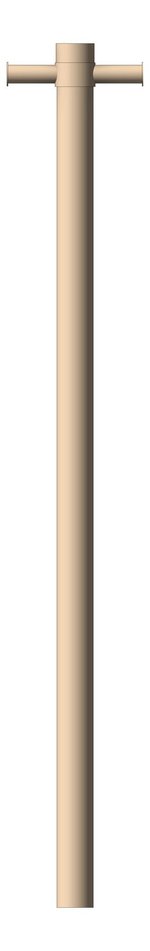 Front Image of TowelRail SurfaceMount Nero Mecca Vertical Heated