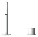 Front Image of MixerSet Basin Nero Mecca Arc