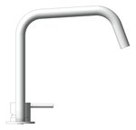 Left Image of MixerSet BathKitchen Nero Mecca Edge SpoutII