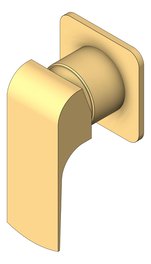 3D Shaded Image of Mixer Shower Nero Elgin BackPlate Square