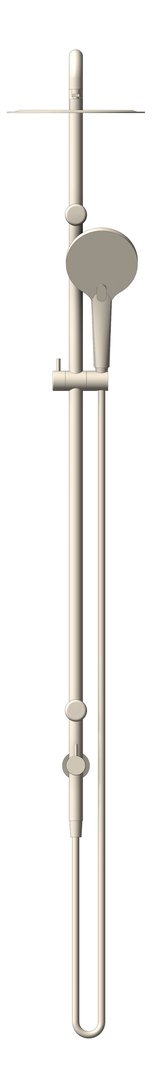 Front Image of Shower Twin Nero MeccaCare GrabRail