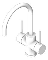 3D Shaded Image of TapSet Sink Phoenix VividSlimline