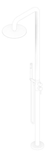 3D Documentation Image of Shower Freestanding Nero Zen