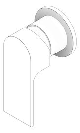 3D Documentation Image of MixerTap Shower Nero Bianca BackPlate Round