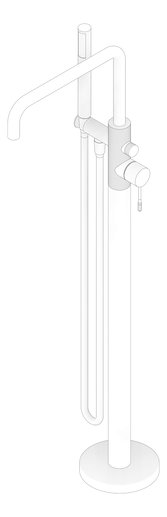 3D Documentation Image of Mixer Freestanding Nero Opal HandShower