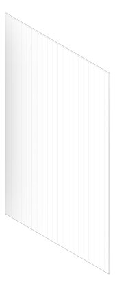 3D Documentation Image of Panel Decorative Laminex Architectural Batten60 BlackShadowline BlackbuttTrueScale