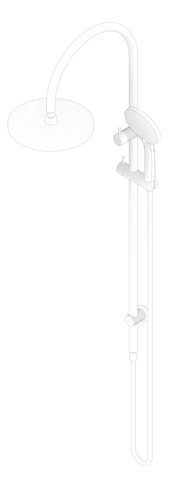 3D Documentation Image of Shower Twin Nero Opal