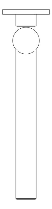 Plan Image of Spout Bath Nero Dolce Swivel