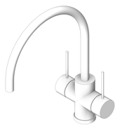 3D Shaded Image of TapSet Sink Phoenix VividSlimline 220