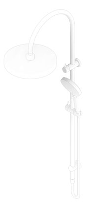 3D Documentation Image of Shower Twin Nero Serenity