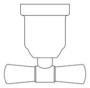 Plan Image of RobeHook SurfaceMount Nero York