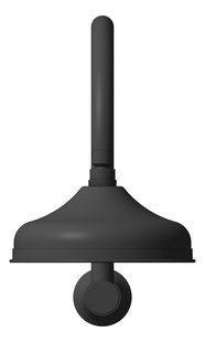 Front Image of Shower Wall Nero York Arm Rose 200mmHead