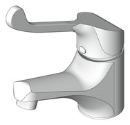 3D Shaded Image of Mixer Basin Nero ClassicCare