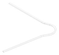 3D Documentation Image of FallProtection RigidRail Kattsafe Stealth Curve WallMount External VaryingAngle