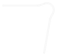 Plan Image of FallProtection RigidRail Kattsafe Stealth Curve WallMount External VaryingAngle