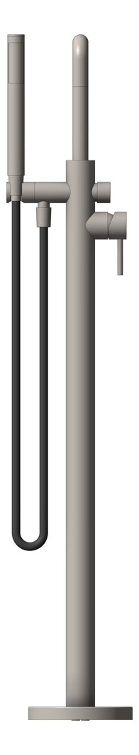 Front Image of Mixer Freestanding Nero Zen OutdoorHose