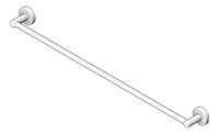 3D Shaded Image of TowelRail Single Abey Poco 760