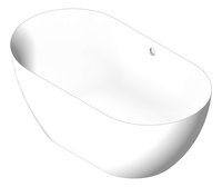 3D Shaded Image of Bath FreeStanding Abey Byron GlossClearStone 1500mm