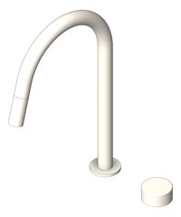 3D Shaded Image of MixerSet Hob Abey PocoP Sink SingleSprayHead