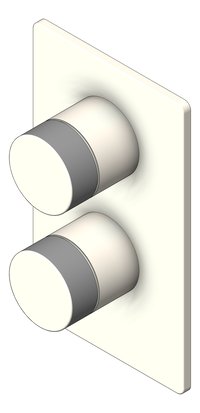3D Shaded Image of MixerTap Wall Abey PocoP BathShower Rectangular