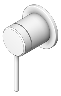3D Shaded Image of MixerTap Wall Abey Poco