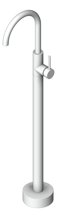 3D Shaded Image of Mixer Bath Abey Lucia Freestanding