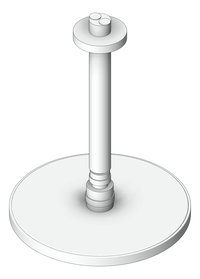3D Shaded Image of Shower Ceiling Abey Vertical Round