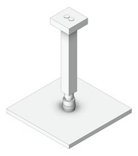 3D Shaded Image of Shower Ceiling Abey Vertical Square