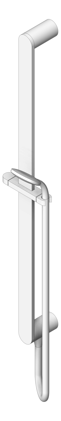 3D Shaded Image of Shower Hand Abey Rail DirectIntake