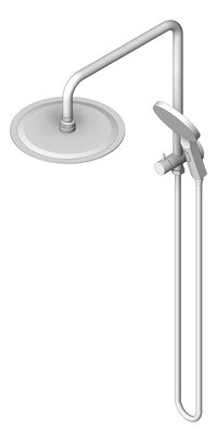 3D Shaded Image of Shower Wall Abey BuildersShowers MiniDual