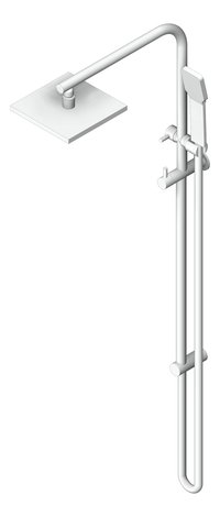 3D Shaded Image of Shower Wall Abey Dual Square