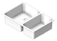 3D Shaded Image of Sink Kitchen Abey BLD OneAndOneThirdBowl