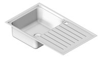 3D Shaded Image of Sink Kitchen Abey Builders SingleBowl LHS Inset